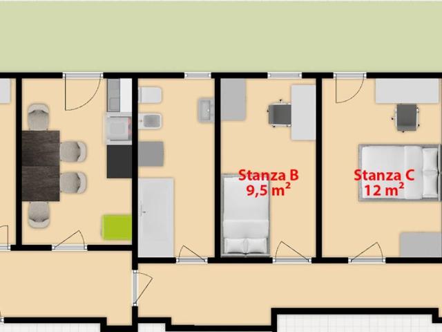 Appartamento in affitto a Treviso via Albona, arredato, box, parquet TrovaCasa