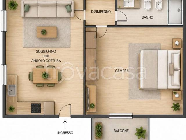 Appartamento in affitto a Verona, arredato, balcone, angolo cottura TrovaCasa