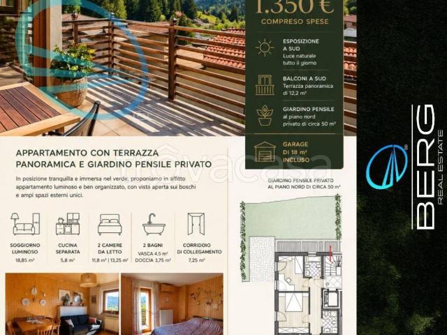 Appartamento in in affitto da privato a Nova Ponente via Schlossberg, 15, giardino, box, da privato TrovaCasa