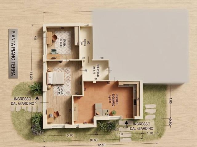 Appartamento in in affitto da privato a Riccione viale del Progresso, 7, giardino privato, da privato, parzialmente arredato TrovaCasa