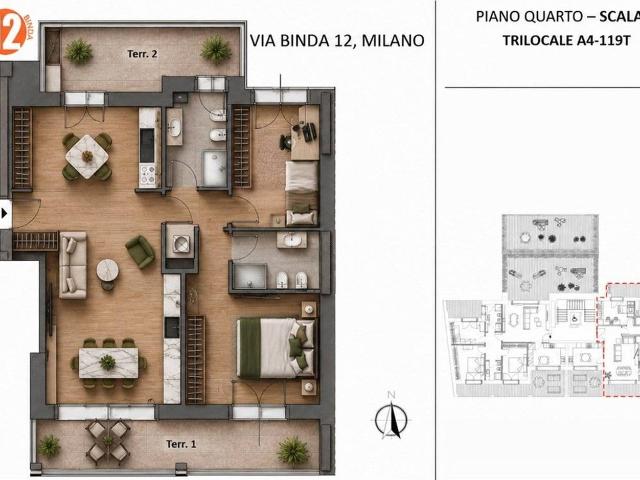 Appartamento in vendita a Milano