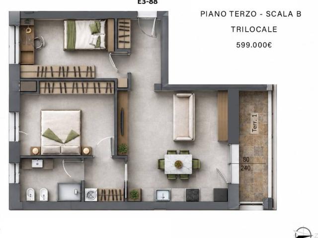 Appartamento in vendita a Milano MI