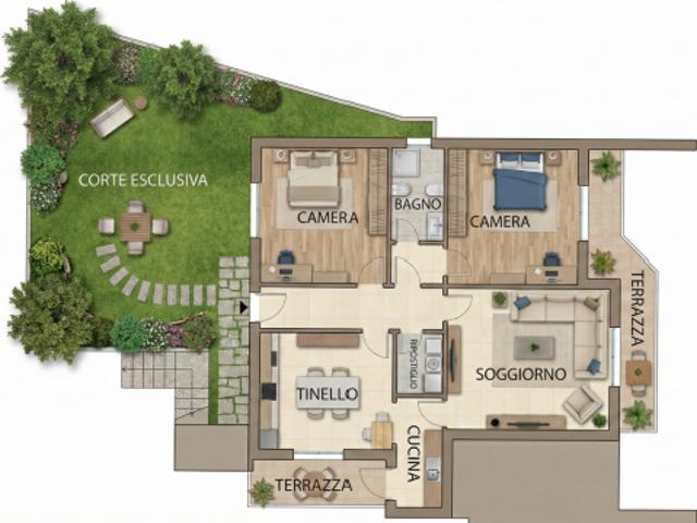 Appartamento in vendita a Montescudaio 112 mq Rif: 1389714