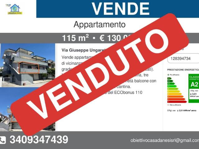 Appartamento in vendita a Nereto via Giuseppe Ungaretti, 2