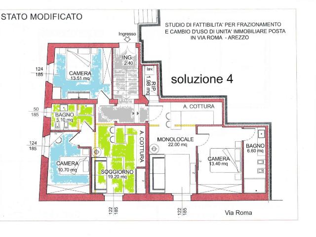 APPARTAMENTO in VENDITA a AREZZO CENTRO di 3 vani