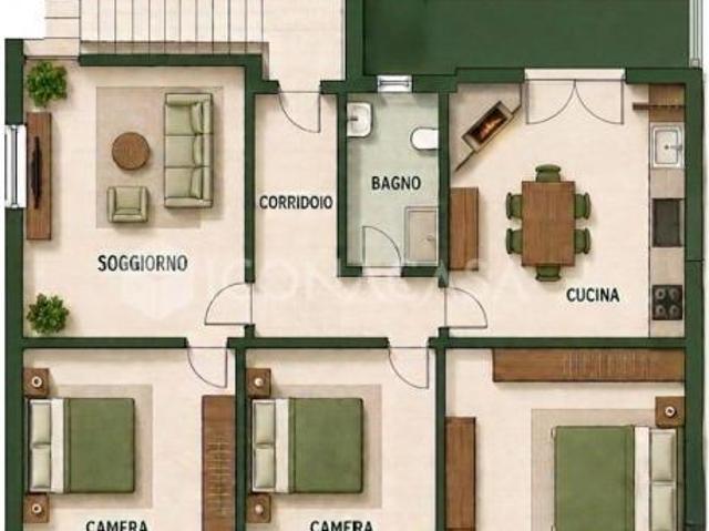 Appartamento in vendita a Bientina 128 mq Rif: 1414532