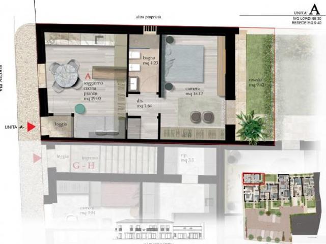Appartamento in vendita a Cascina 55 mq Rif: 1215245
