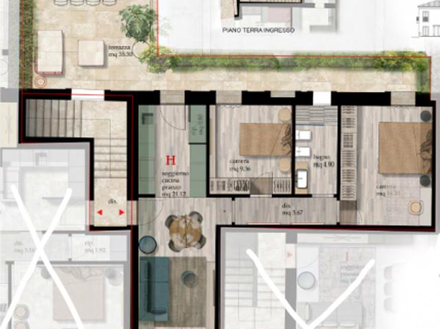 Appartamento in vendita a Cascina 67 mq Rif: 1225476