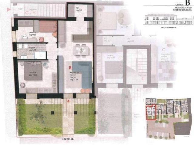 Appartamento in vendita a Cascina 76 mq Rif: 1224612