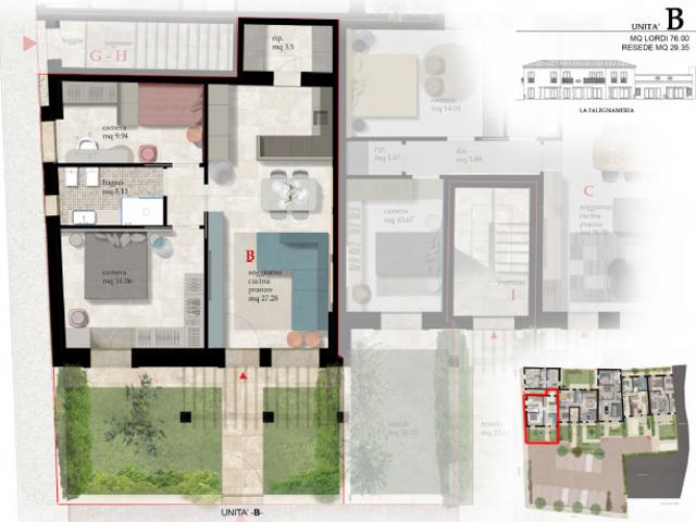 Appartamento in vendita a Cascina 76 mq Rif: 1258875