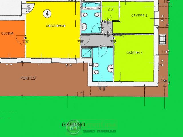 APPARTAMENTO in VENDITA a CAVENAGO DI BRIANZA di 3 vani