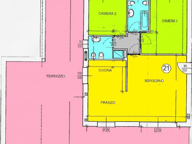 APPARTAMENTO in VENDITA a CAVENAGO DI BRIANZA di 3 vani