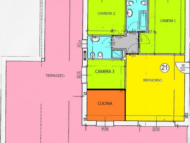 APPARTAMENTO in VENDITA a CAVENAGO DI BRIANZA di 4 vani
