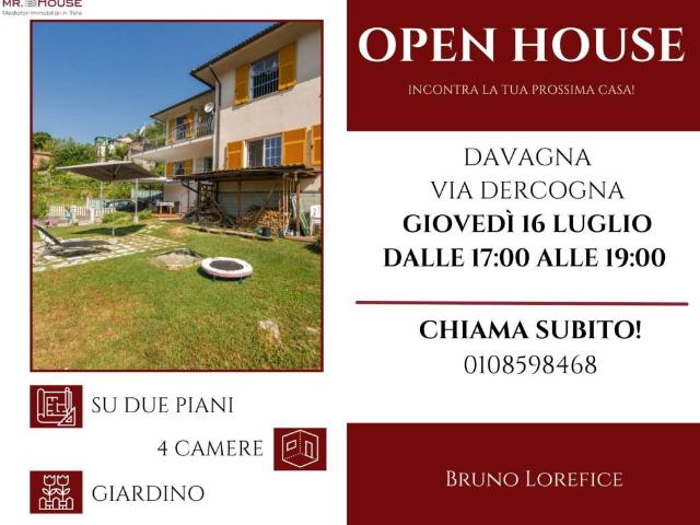 Villetta a schiera in vendita a Davagna GE