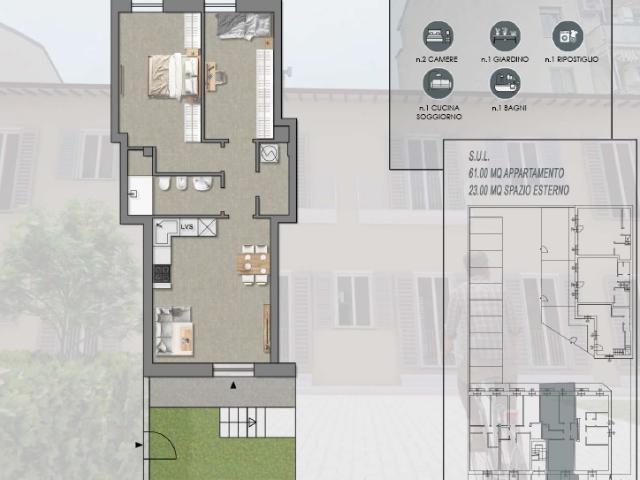 APPARTAMENTO in VENDITA a FIRENZE RIFREDI / DALMAZIA / CAREGGI di 3 vani