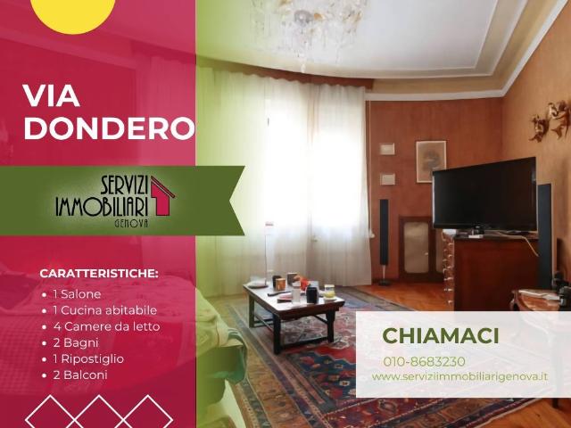 Appartamento in vendita a Genova via Stefano Dondero, Sampierdarena