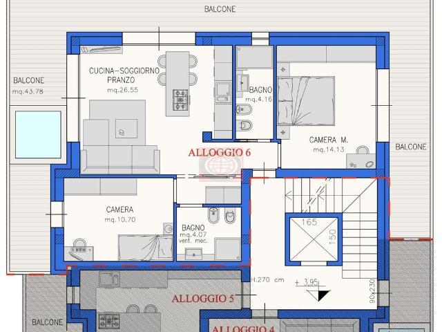 Appartamento in vendita a Levante, Cesenatico