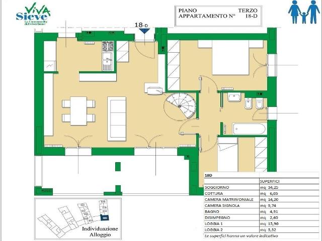 Appartamento in vendita a Pelago FI