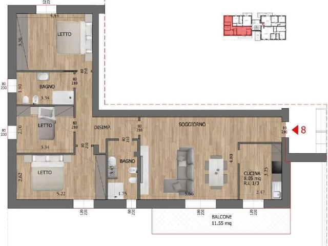 Appartamento in vendita a Reggio Emilia
