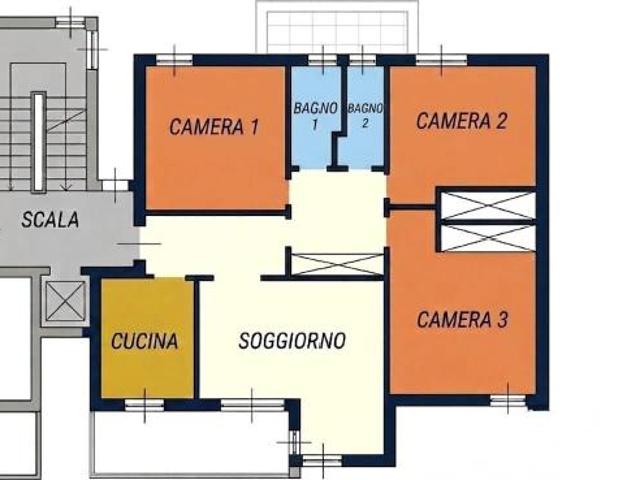 Appartamento in vendita a Siena 120 mq Rif: 1420093