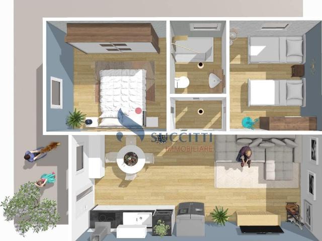 Appartamento in vendita a Tortoreto, Zona Mare 75m² Tortoreto