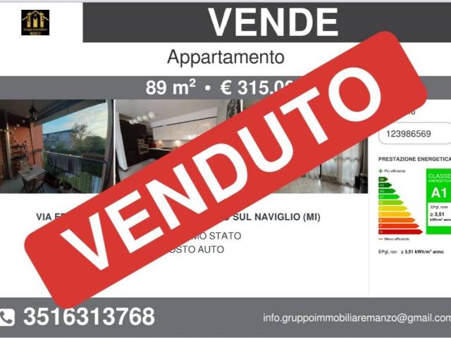 Appartamento in vendita a Trezzano sul Naviglio MI