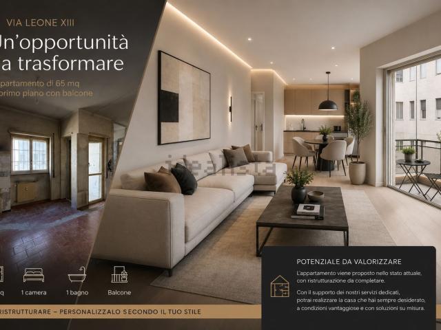 Appartamento in vendita di 65 m² in Via Leone XIII, 464