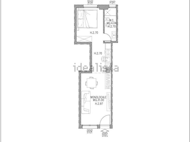 Appartamento in vendita di 38 m²