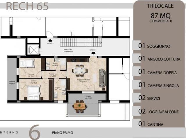Appartamento in Via Leonida Rech