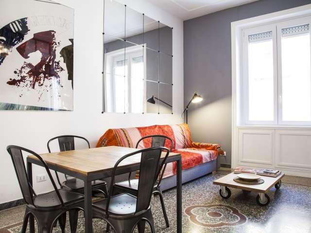 Appartamento luminoso con 1 camera da letto in affitto nel centro storico di Roma