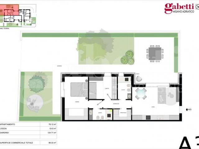 Appartamento Misano Adriatico. Rif.: MI014/A3VRG