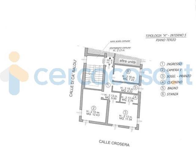 Appartamento Trilocale in affitto in Dorsoduro 3933, Venezia