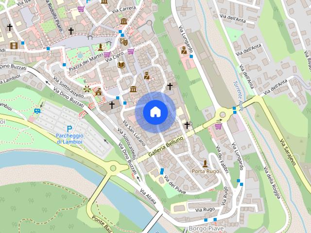 Appartamento via Mezzaterra 62, Centro, Belluno