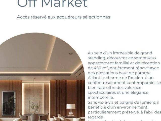 Appartement 450 m2 Neuilly sur Seine