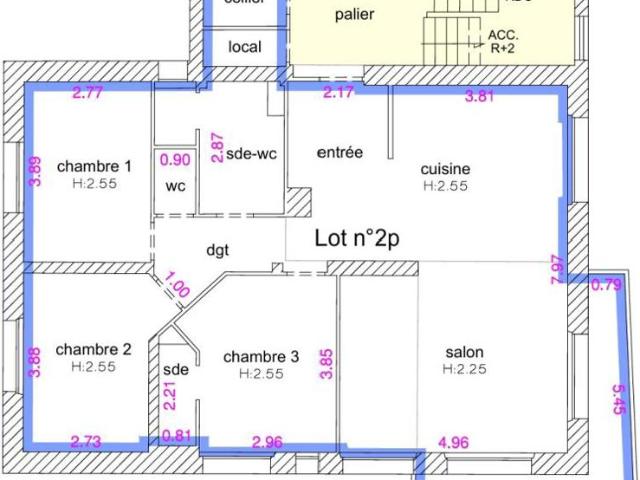 Appartement 4 pièce s 93.8 m2 neuf