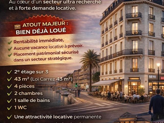 Appartement 4 pièces 43 m²