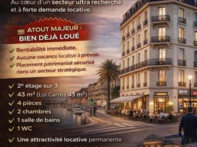 Appartement 4 pièces 43 m²