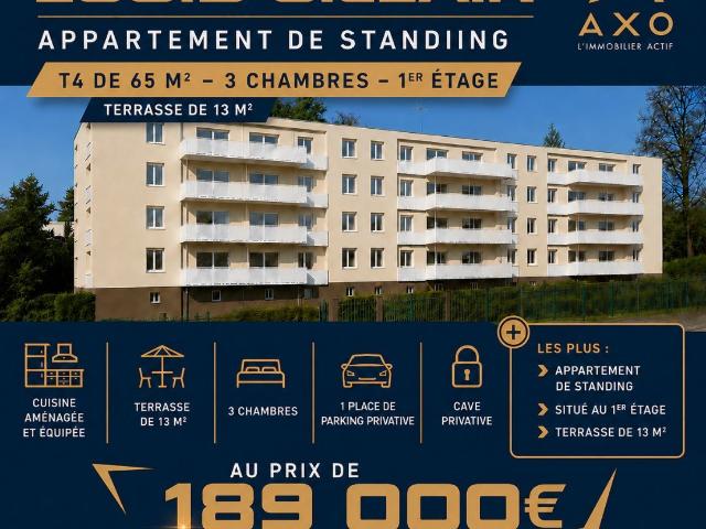 Appartement 4 pièces 65 m²