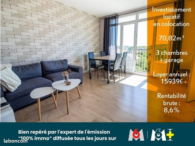 Appartement 4 pièces 70 m²