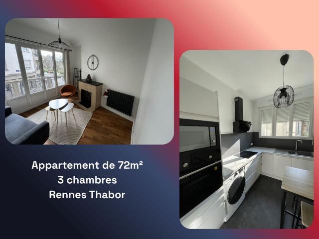 Appartement 4 pièces, 72 m² à louer à Rennes 35000