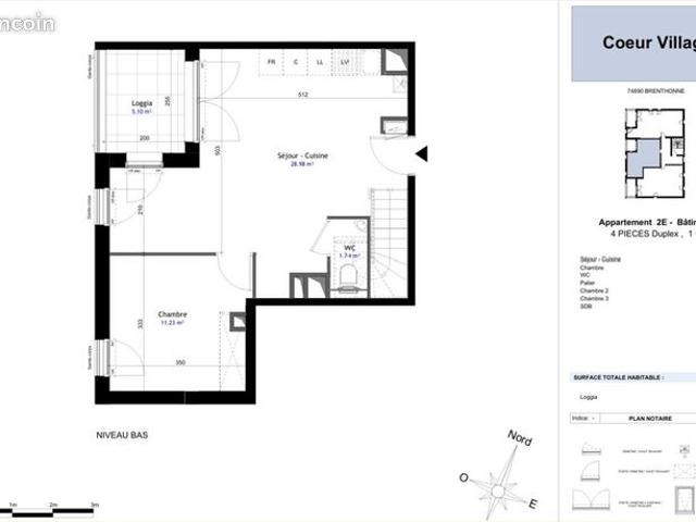 Appartement 4 pièces 77 m²