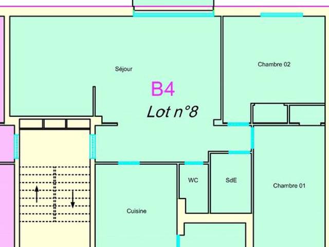Appartement 4 pièces 74 m²