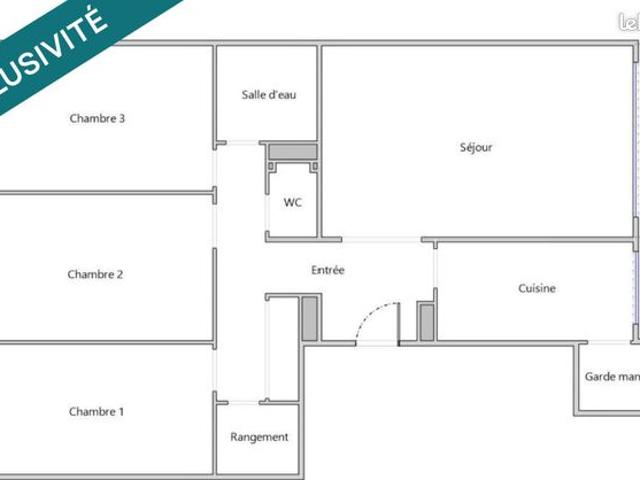 Appartement 4 pièces 74 m²