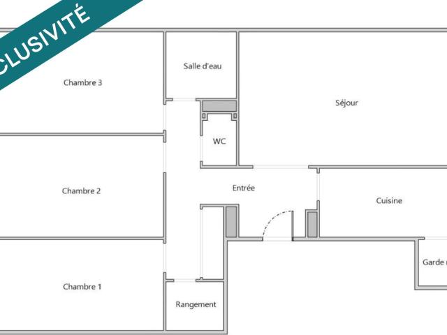 Appartement 4 pièces 74 m²