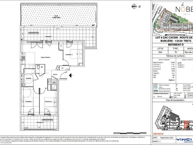 Appartement 4 pièces, 75 m² à louer à Trets 13530
