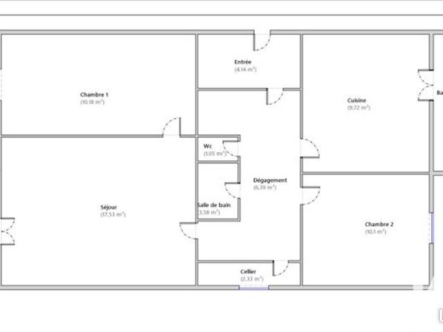 Appartement 4 pièces 75 m²