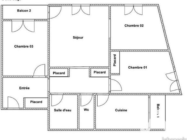 Appartement 4 pièces 75 m²