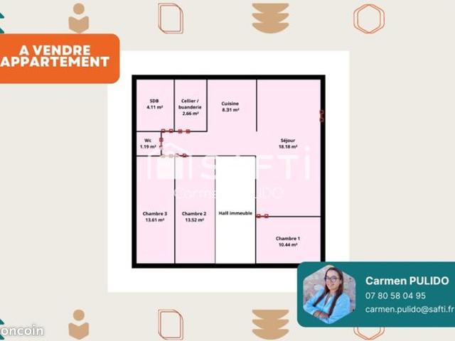 Appartement 4 pièces 76 m²