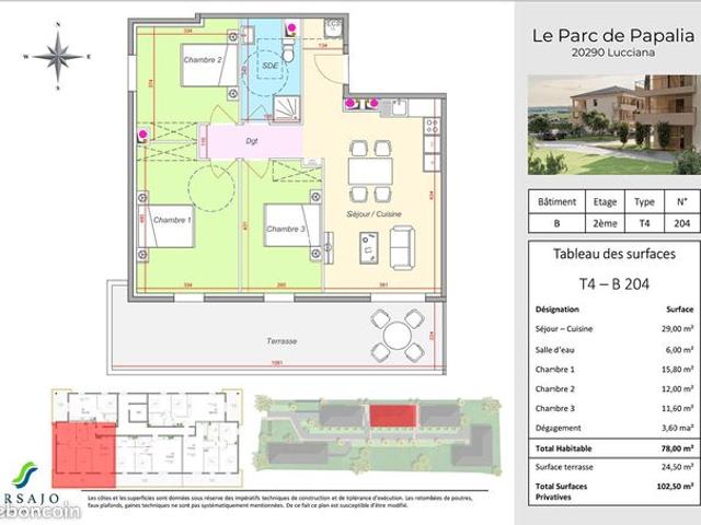 Appartement 4 pièces 78 m²