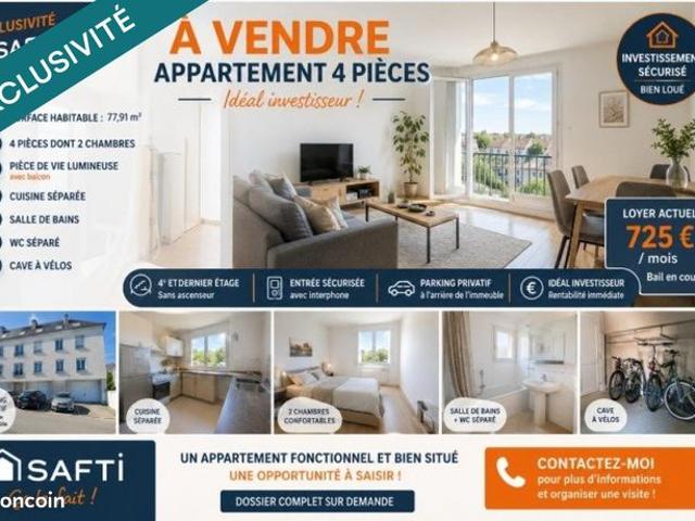 Appartement 4 pièces 78 m²